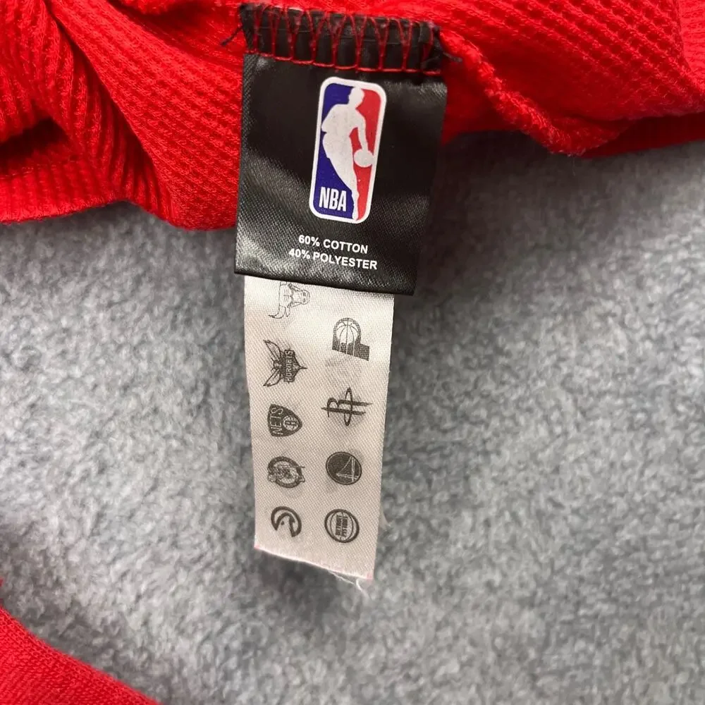 portland‎ trail blazers thermal long sleeve shirt red medium